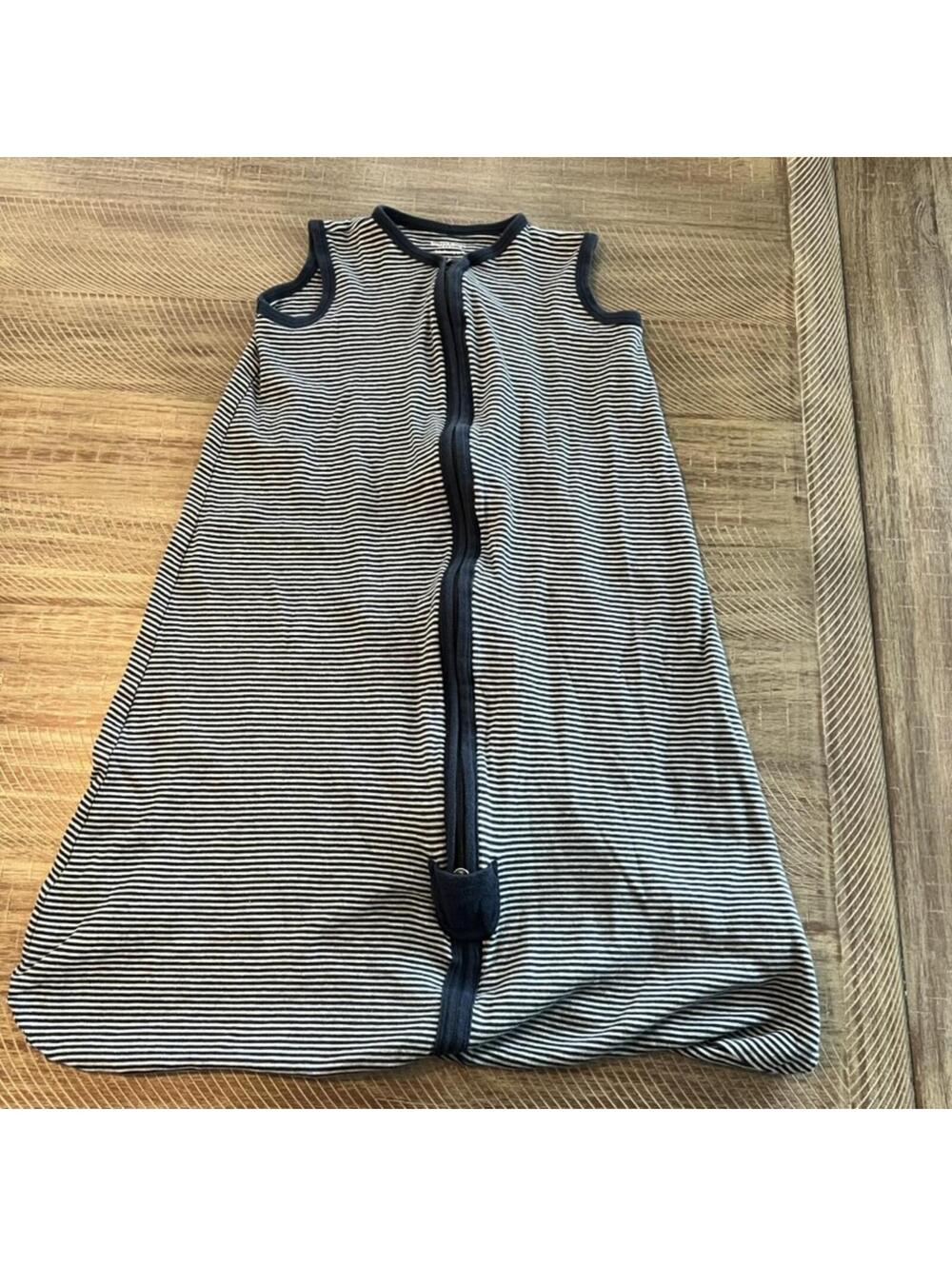 Burt's Bees Baby Navy striped Beekeeper sleepsack wearable blanket - Large